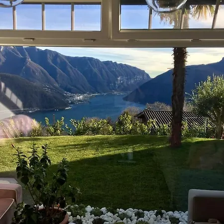 Single Family House With View In Carona * Lugano